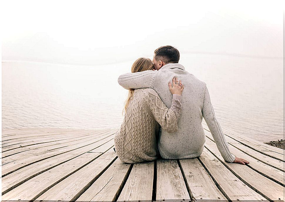 Couple sharing a moment of emotional empathy