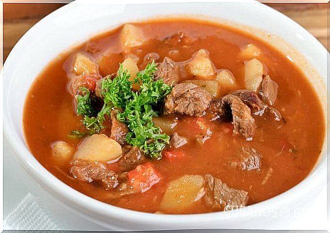 Soup with meat